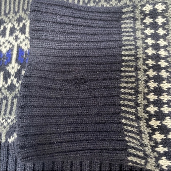 Aspen Crewneck Sweater Christmas Winter Reindeer Mens Size XL Blue White Cotton - Picture 4 of 6